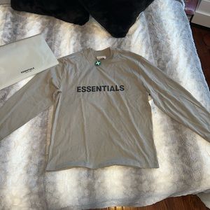 Fear Of God Essentials Long Sleeve Tshirt NWT